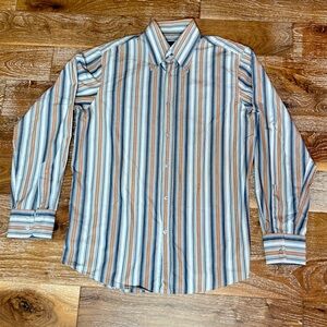 Hugo Boss Men’s Striped Cotton Dress Shirt : Size XL